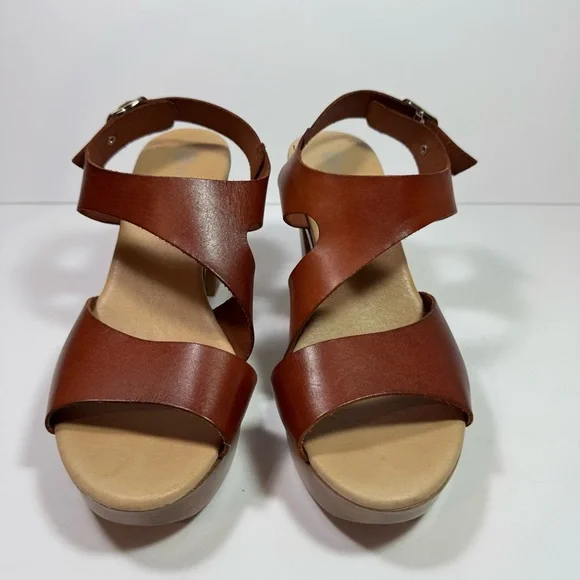 Eric Michael Brown Leather Sandals Size 39 - Picture 3 of 11